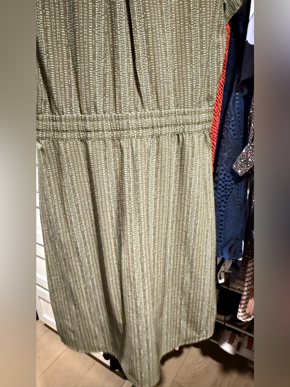 REI Co-op Aoraki Travel Dress Green Printed UPF 50 Size S - Picture 8 of 10
